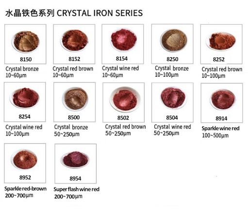 Crystal Iron Series colour card